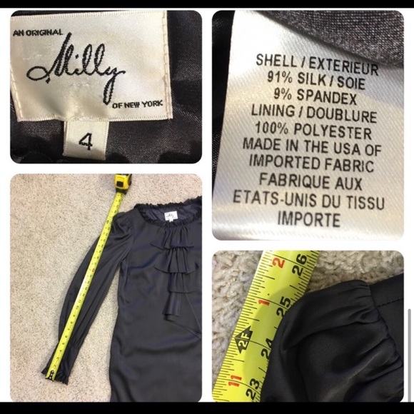 Milly “Nina” ruffled silk dress. - Picture 5 of 6